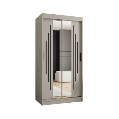 Rubino Y1 Sliding Door Wardrobe 100cm