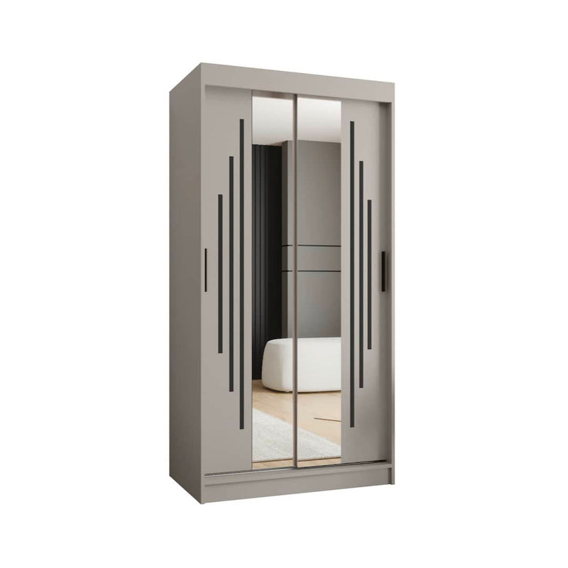Rubino Y1 Sliding Door Wardrobe 100cm
