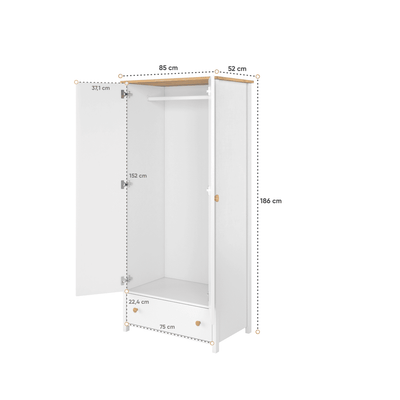 Story SO-01 Hinged Wardrobe 85cm