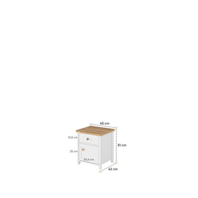 Story SO-07 Bedside Cabinet 45cm