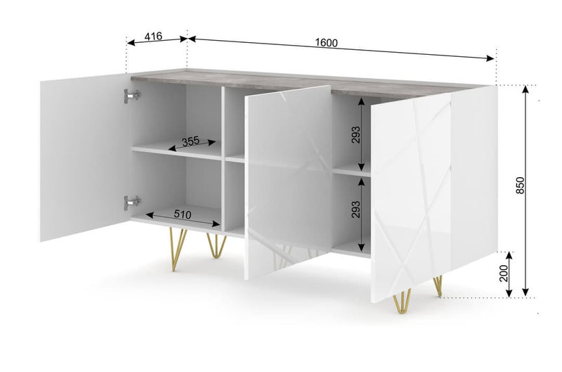 Space Sideboard Cabinet 160cm