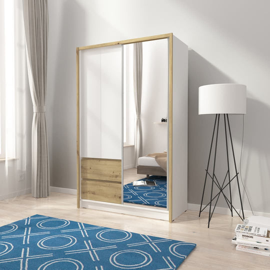 Sara Sliding Door Wardrobe 134cm