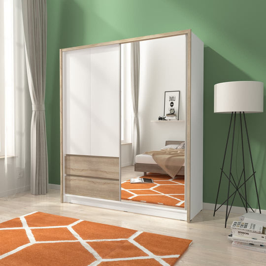 Sara Sliding Door Wardrobe 184cm