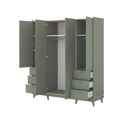 Scandi Hinged Door Wardrobe 190cm