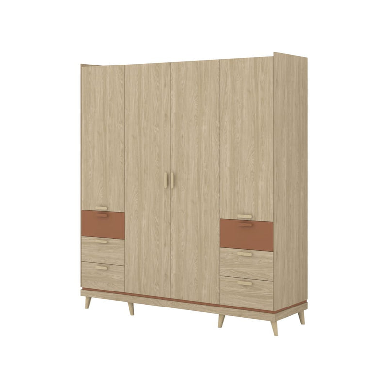 Scandi Hinged Door Wardrobe 190cm