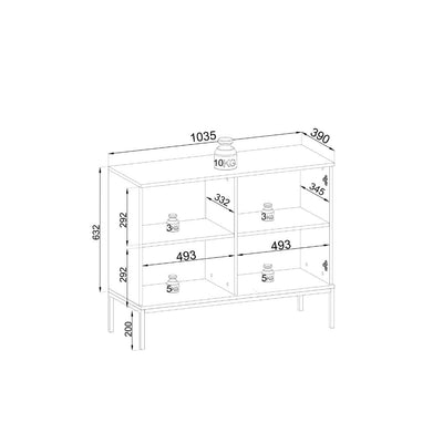 Sento Display Cabinet 104cm