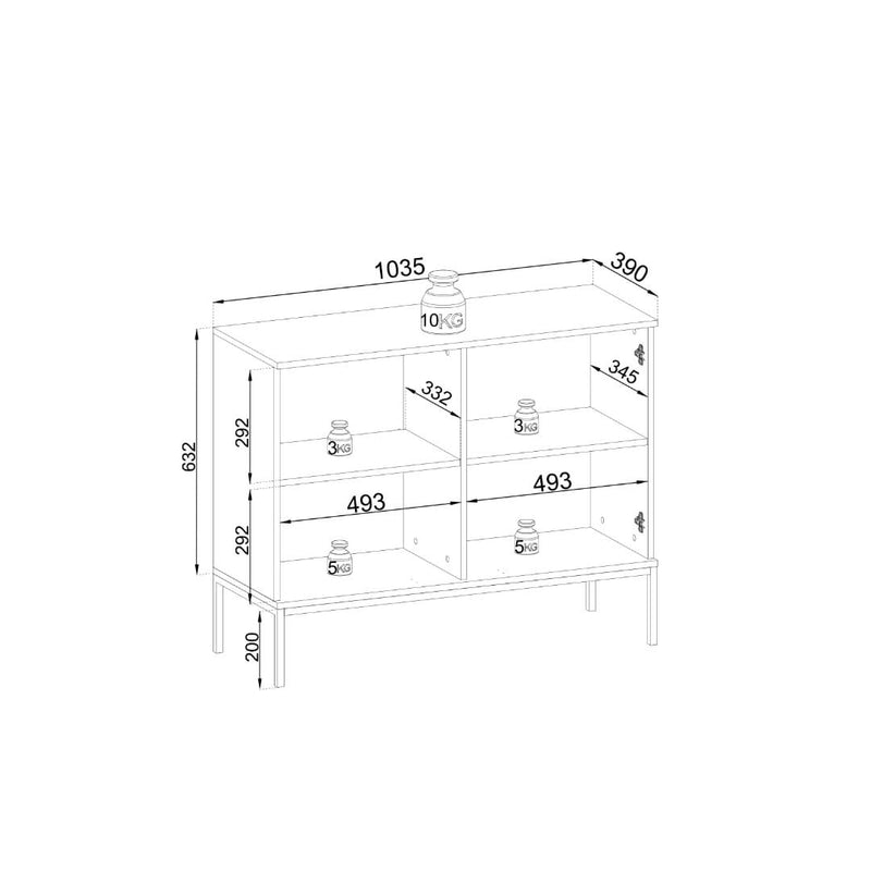 Sento Display Cabinet 104cm