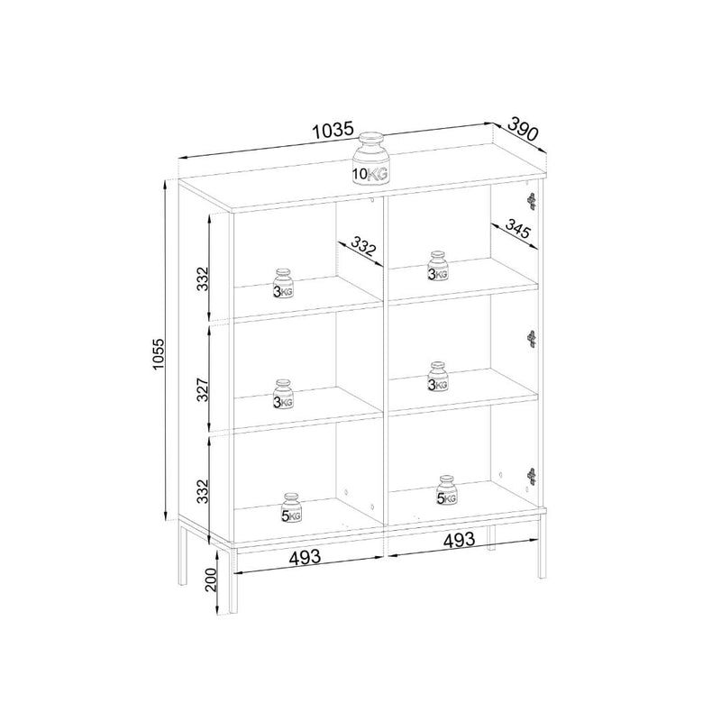 Sento Highboard Cabinet 104cm