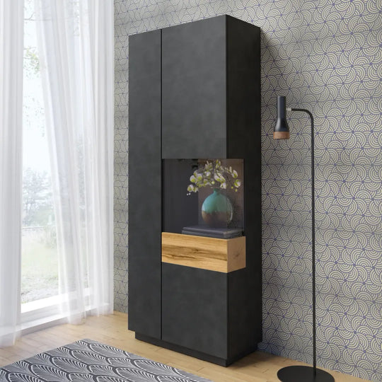 Silke 13 Tall Display Cabinet 80cm