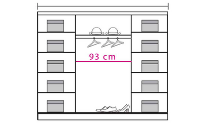 Dome DO8 Sliding Door Wardrobe 240cm