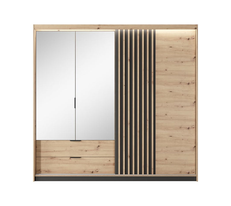 Tally Hinged Door Wardrobe 220cm