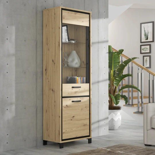 Trondheim Tall Display Cabinet 64cm