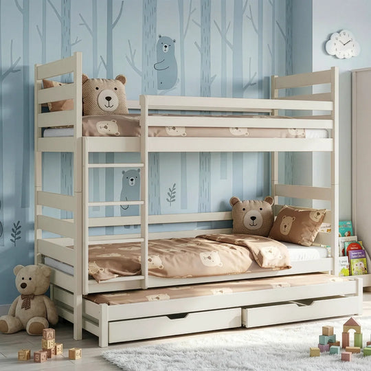 Tomi Bunk Bed with Trundle and Storage