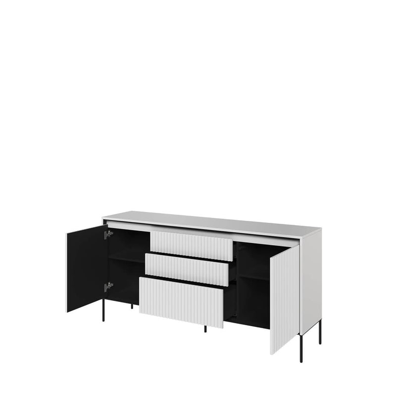Trend TR-01 Sideboard Cabinet 166cm [White Matt] - Interior Layout