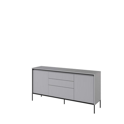 Trend TR-01 Sideboard Cabinet 166cm [Grey Matt] - White Background