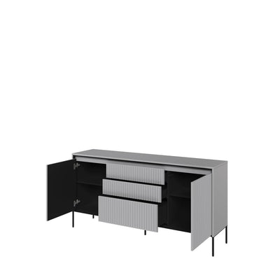 Trend TR-01 Sideboard Cabinet 166cm [Grey Matt] - Interior Layout