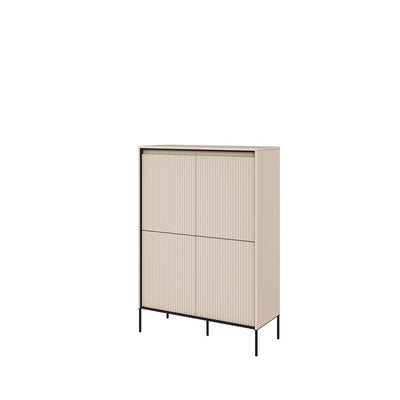 Trend TR-03 Highboard Cabinet 98cm [Beige] - White Background