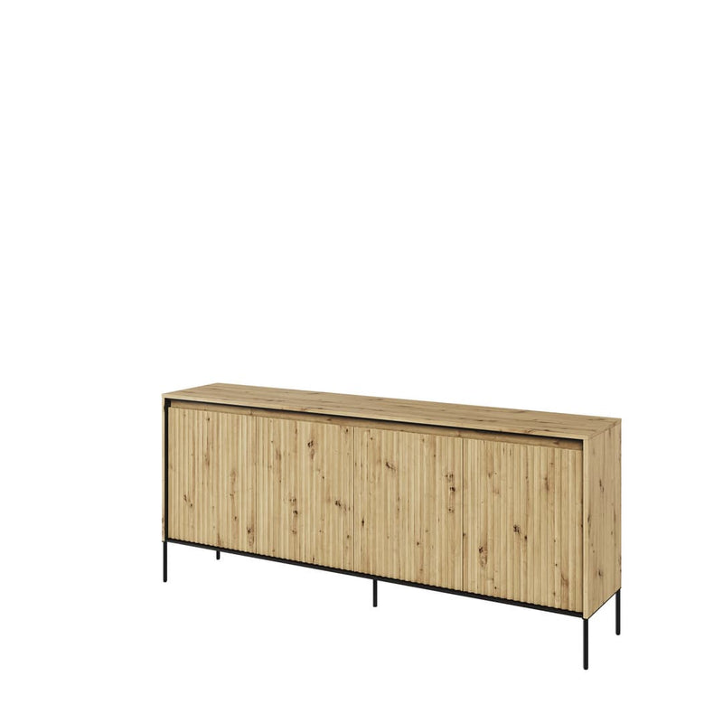 Trend TR-04 Sideboard Cabinet 193cm [Oak Artisan] - White Background