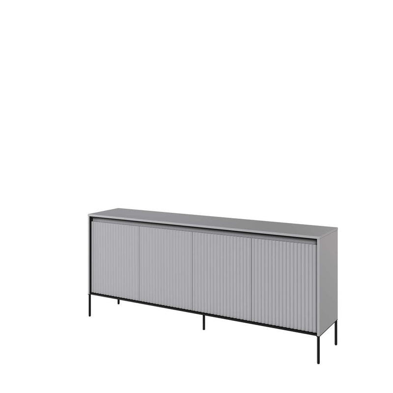 Trend TR-04 Sideboard Cabinet 193cm [Grey Matt] - White Background