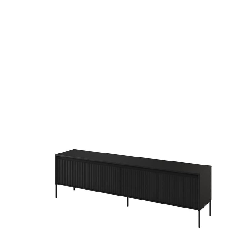 Trend TR-06 TV Cabinet 193cm [Black Matt] - White Background