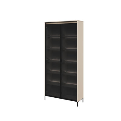 Trend TR-07 Tall Display Cabinet 92cm [Beige] - White Background