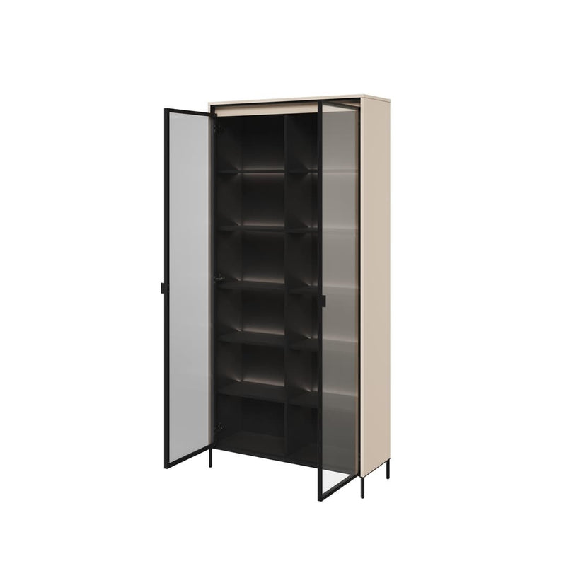 Trend TR-07 Tall Display Cabinet 92cm [Beige] -  Interior Layout