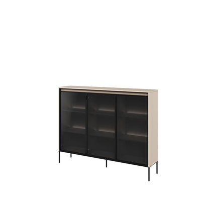 Trend TR-08 Display Cabinet 150cm [Beige] - White Background