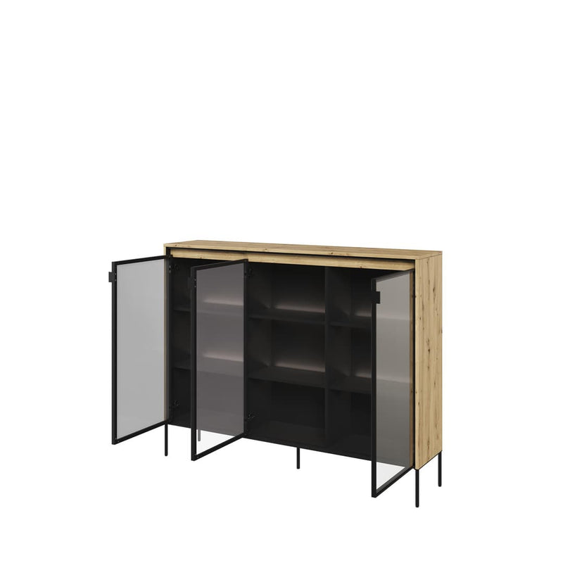 Trend TR-08 Display Cabinet 150cm [Oak Artisan] -  Interior Layout