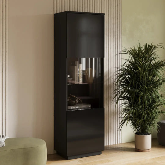 Tuluza Tall Display Cabinet 60cm