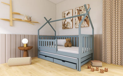 Wooden Single Bed Tytus With Trundle