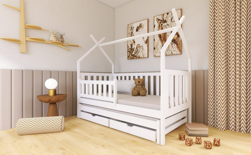 Wooden Single Bed Tytus With Trundle