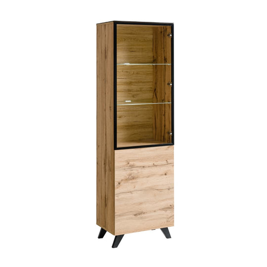 Thin Tall Display Cabinet 60cm