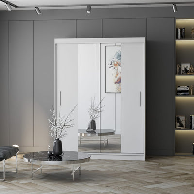 Vista 01 Sliding Mirror Door Wardrobe 150cm