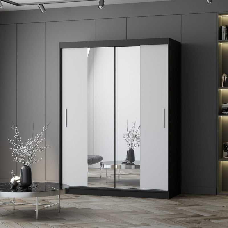 Vista 01 Sliding Mirror Door Wardrobe 150cm