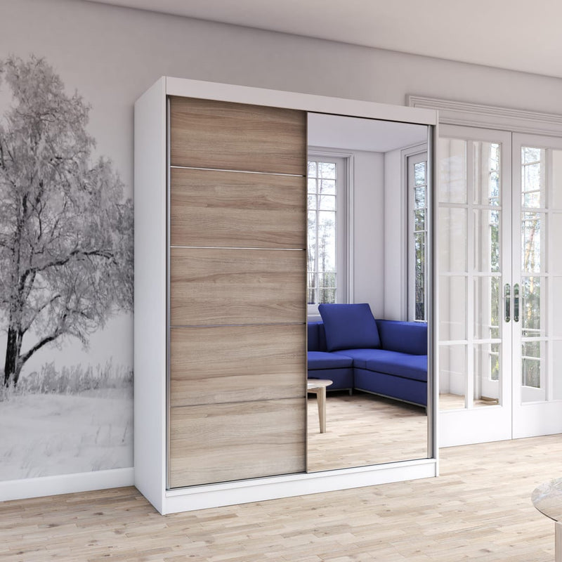Vista 05 Mirrored Sliding Door Wardrobe 150cm