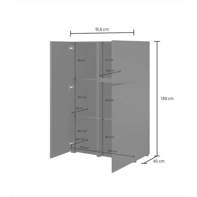Visby Highboard Cabinet 92cm