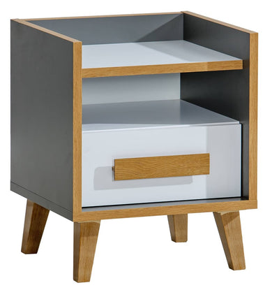 Werso W11 Bedside Cabinet 47cm [Anthracite] - White Background