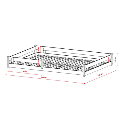 Wooden Bed Fini [EU Double]
