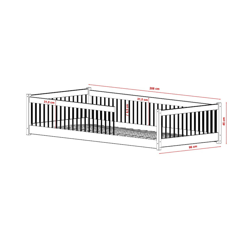 Wooden Single Bed Pedro [EU Single]