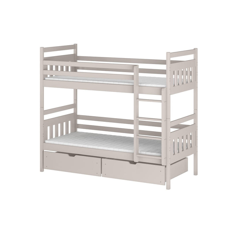 Wooden Bunk Bed Adas with Storage