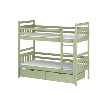 Wooden Bunk Bed Adas with Storage