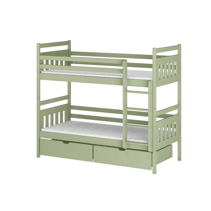 Wooden Bunk Bed Adas with Storage