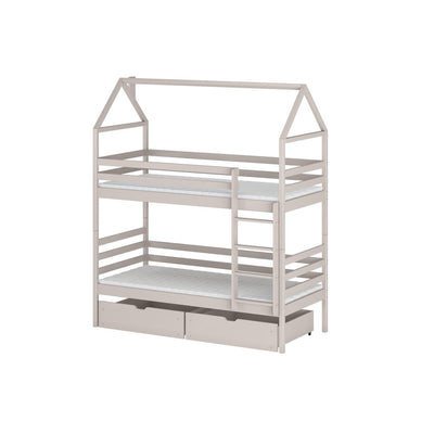 Wooden Bunk Bed Alex With Storage