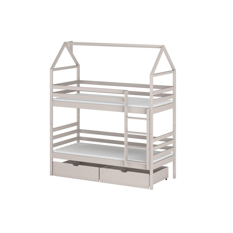 Wooden Bunk Bed Alex With Storage