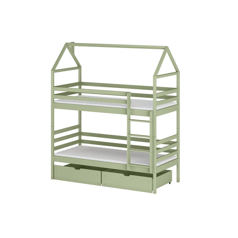 Wooden Bunk Bed Alex With Storage