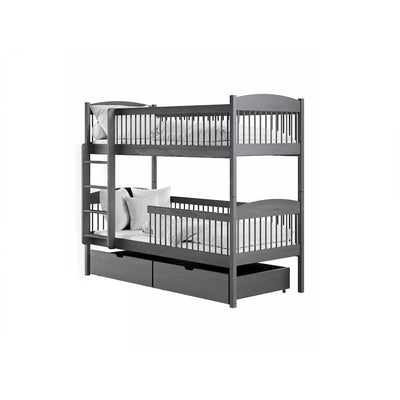 Wooden Bunk Bed Luna With Storage
