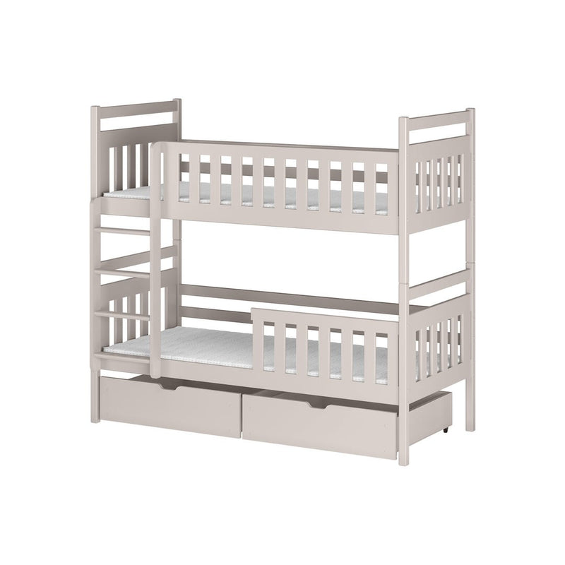 Wooden Bunk Bed Monika with Storage
