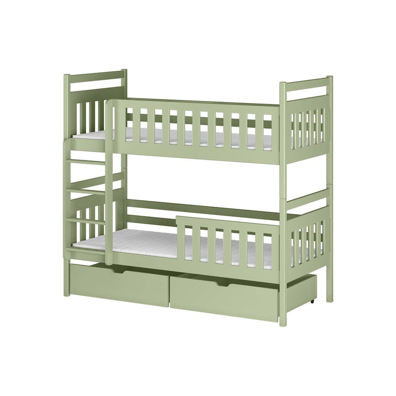 Wooden Bunk Bed Monika with Storage