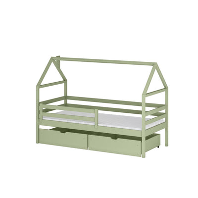 Wooden Single Bed Aaron With Storage