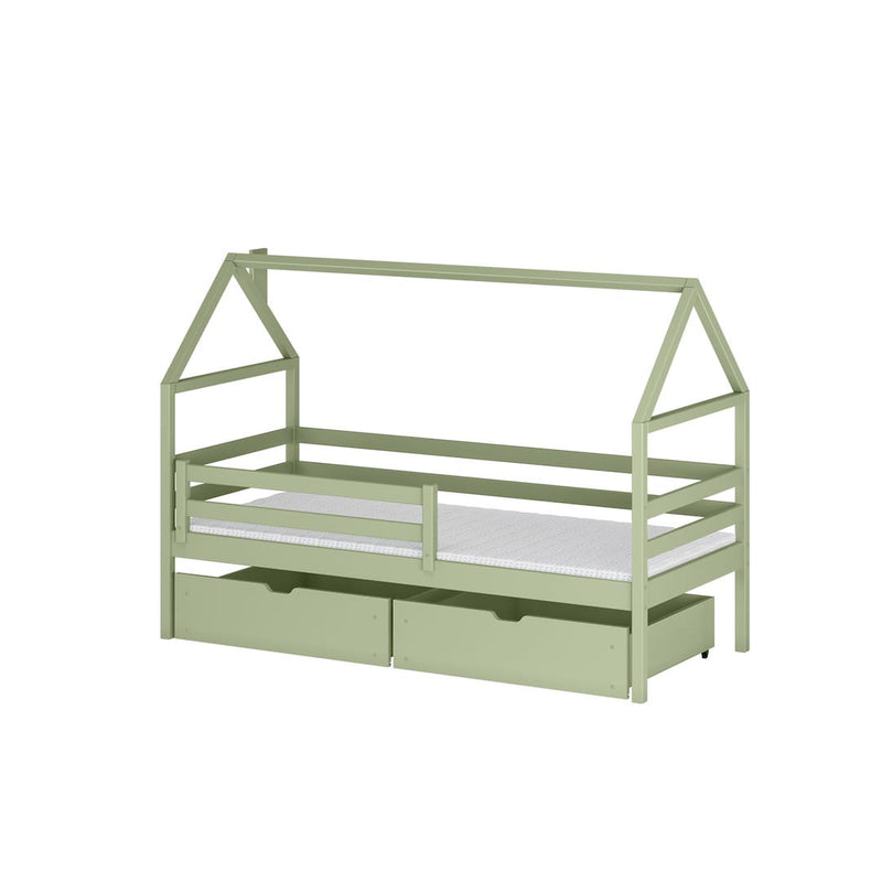 Wooden Single Bed Aaron With Storage